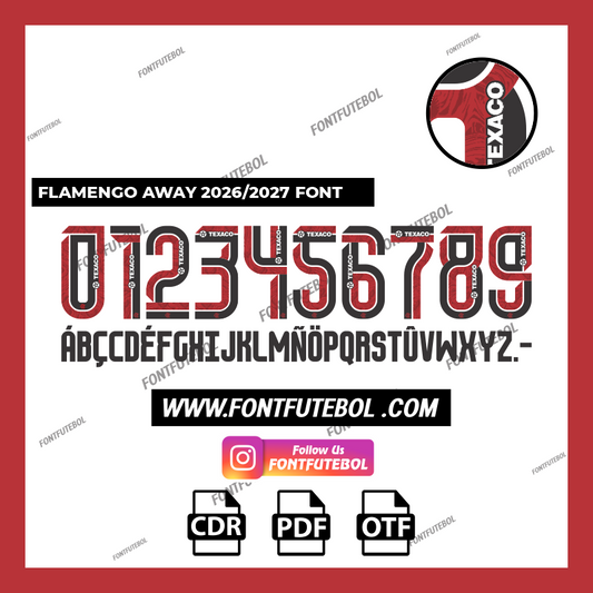 FLAMENGO AWAY 2026/2027 FONT