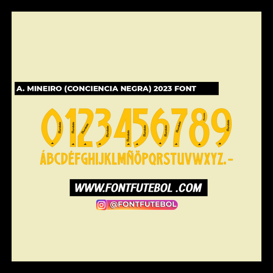 A. MINEIRO BLACK CONSCIOUSNESS 2024 FONT