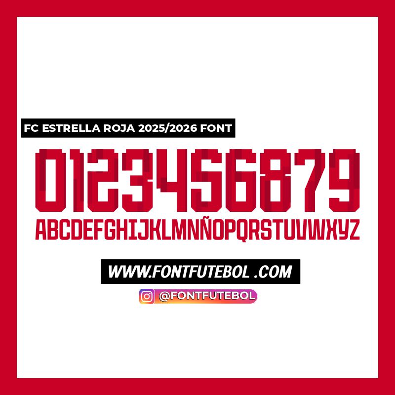 FC ESTRELLA ROJA 2025/2026 FONT