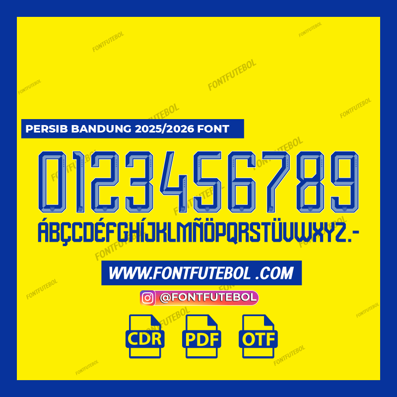 PERSIB BANDUNG 2025/2026 FONT