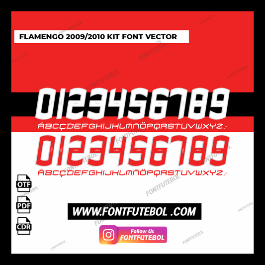 FLAMENGO 2009/2010 KIT FONT VECTOR