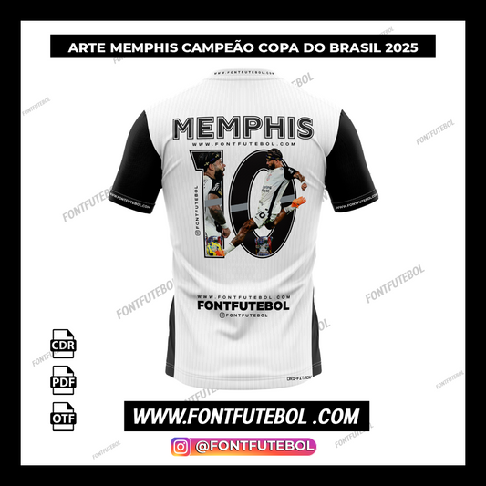ARTE MEMPHIS CORINTHIANS CAMPEÃO DA COPA DO BRASIL 2025