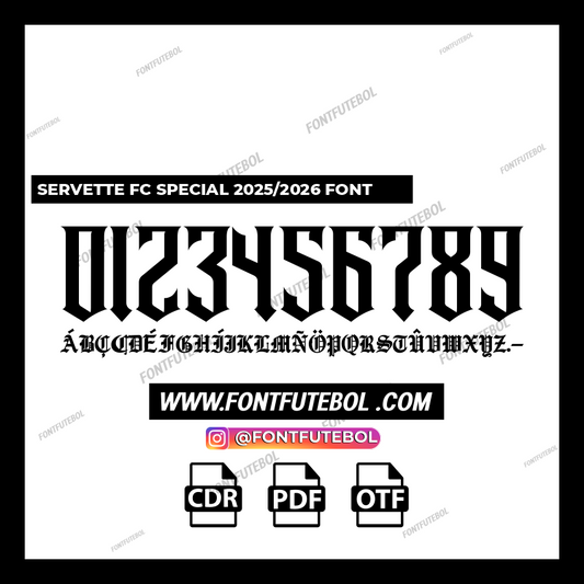 SERVETTE FC SPECIAL 2025/2026 FONT