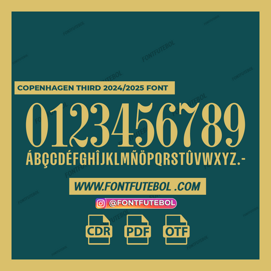 COPENHAGEN THIRD 2024/2025 FONT