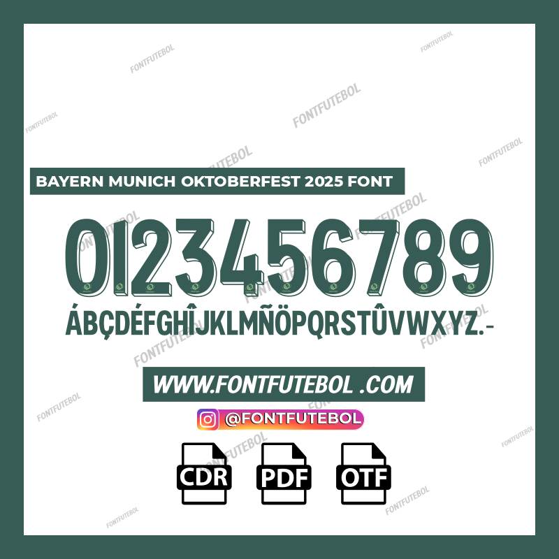 BAYERN MUNICH OKTOBERFEST 2025 FONT