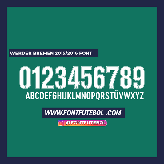 WERDER BREMEN 2015/2016 FONT