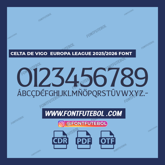 CELTA DE VIGO EUROPA LEAGUE 2025/2026 FONT