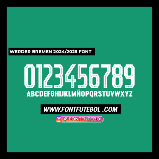 WERDER BREMEN 2024/2025 FONT