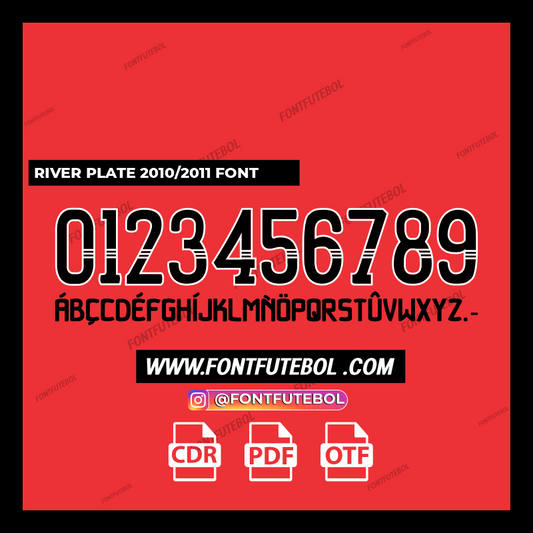 RIVER PLATE 2010/2011 FONT