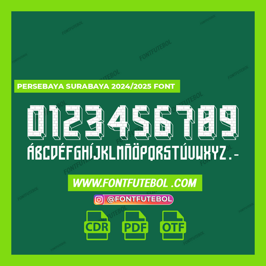 PERSEBAYA SURABAYA 2024/2025 FONT