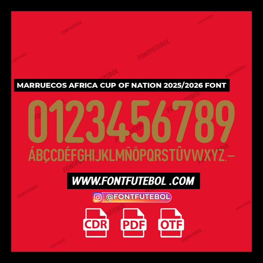 MARRUECOS AFRICA CUP OF NATION 2025 FONT