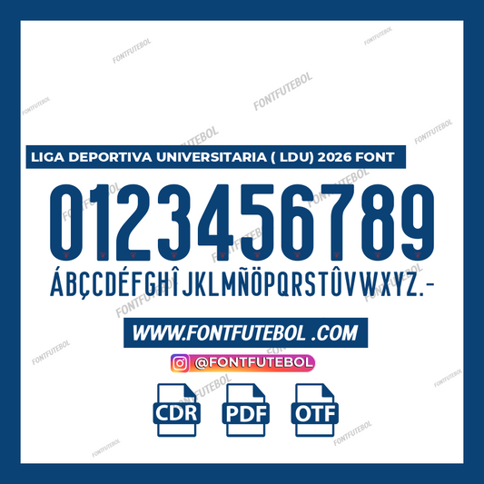 LIGA DEPORTIVA UNIVERSITARIA LDU 2026/2027 FONT