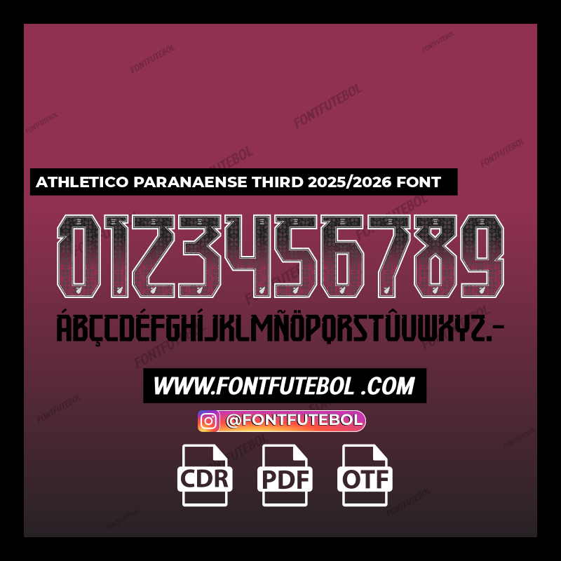 ATHLETICO PARANAENSE THIRD 2025/2026 FONT
