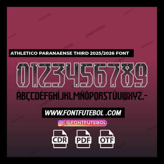ATHLETICO PARANAENSE THIRD 2025/2026 FONT