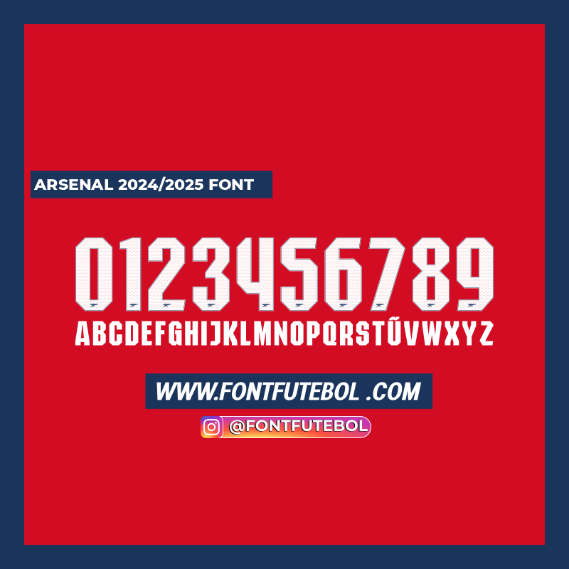 ARSENAL 2024/2025 FONT