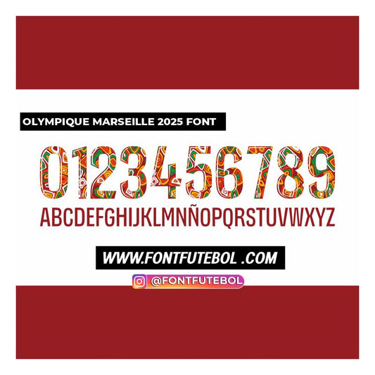 OLYMPIQUE DE MARSEILLE 2025 SPECIAL FONT