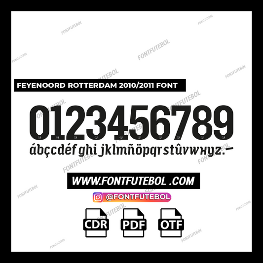 FEYENOORD ROTTERDAM 2010/2011 FONT