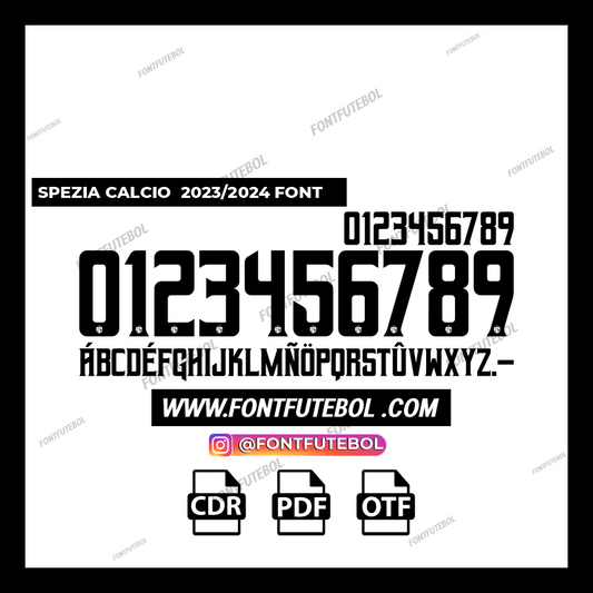 SPEZIA CALCIO 2023/2024 FONT