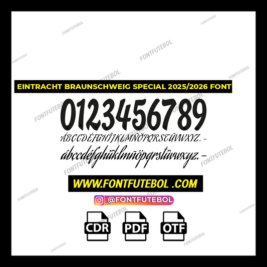 EINTRACHT BRAUNSCHWEIC SPECIAL 2025/2026 FONT