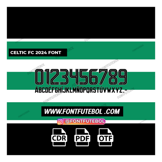 CELTIC FC 2024 FONT