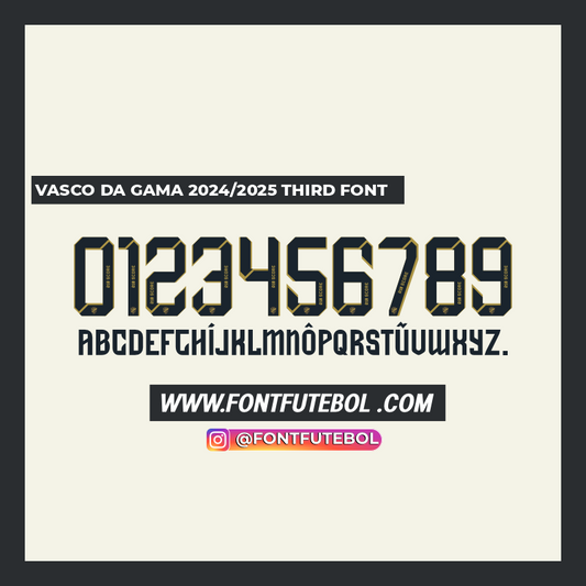VASCO DA GAMA 2024/2025 THIRD 100 YEARS FONT