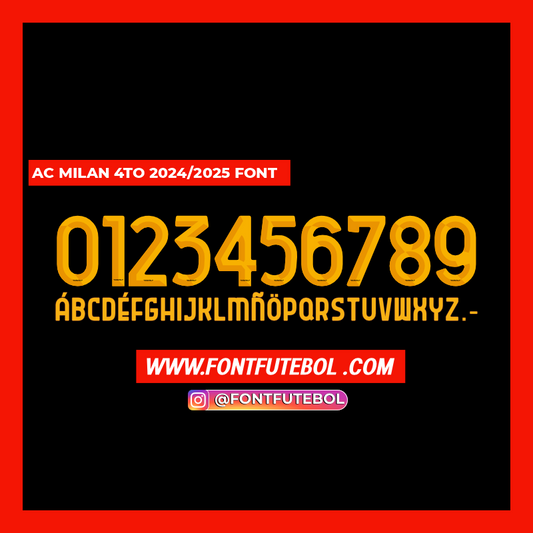 AC MILAN 4to 2024/2025 FONT
