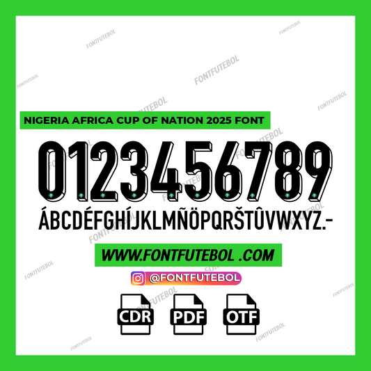 NIGERIA AFRICA CUP OF NATION 2025 FONT