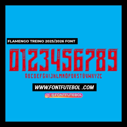 FLAMENGO TRAINING 2025 2026 FONT