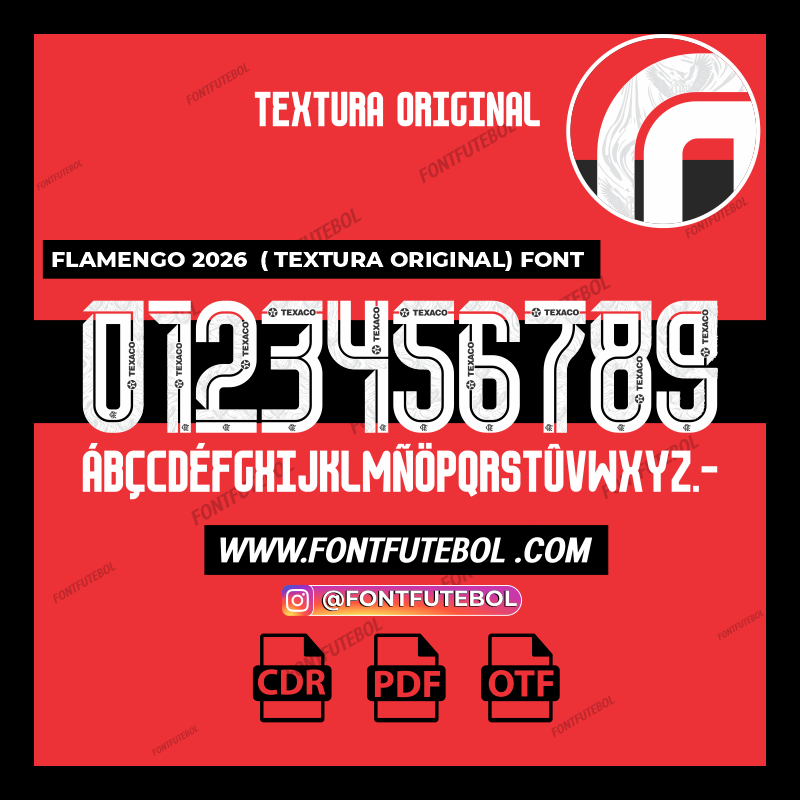 FLAMENGO 2026/2027  (TEXTURA ORIGINAL) FONT