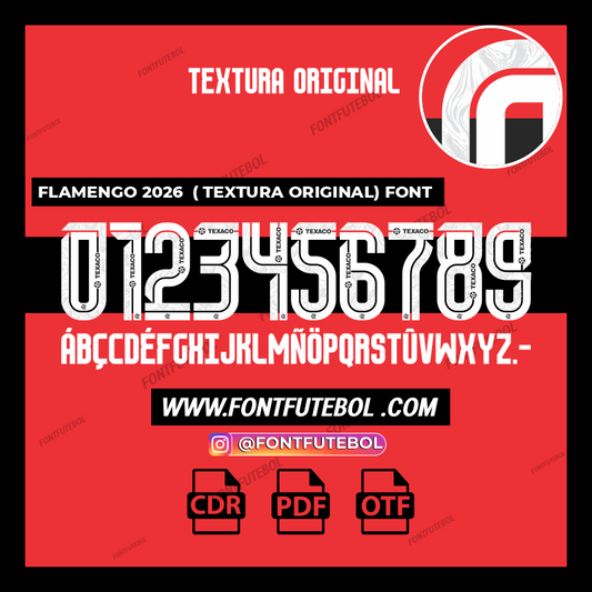 FLAMENGO 2026/2027  (TEXTURA ORIGINAL) FONT