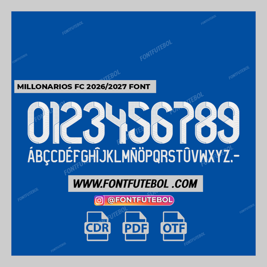 MILLONARIOS FC 2026/2027 FONT