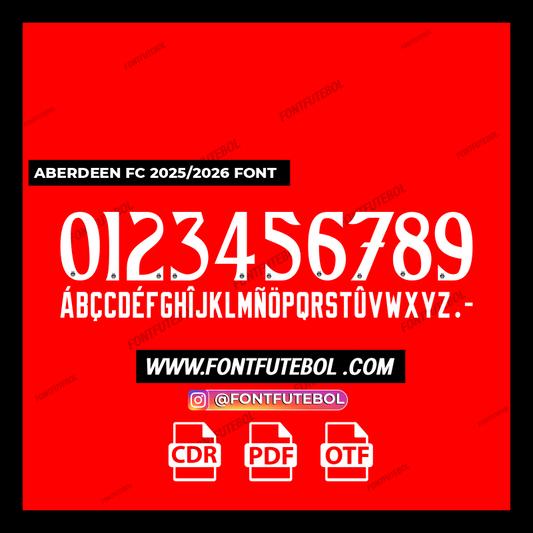 FC ABERDEEN 2025/2026 FONT