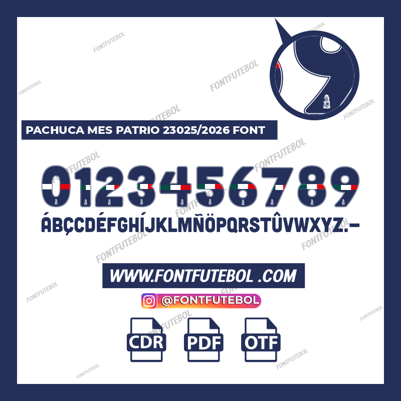 PACHUCA MES PATRIO 2025/2026 FONT
