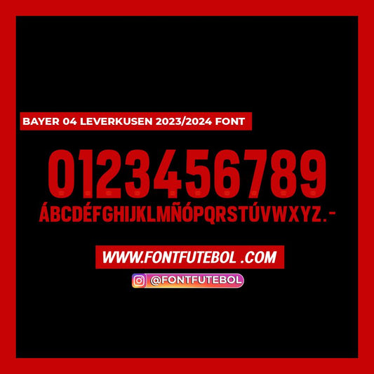 BAYER 04 LEVERKUSEN 2023/2024 FONT