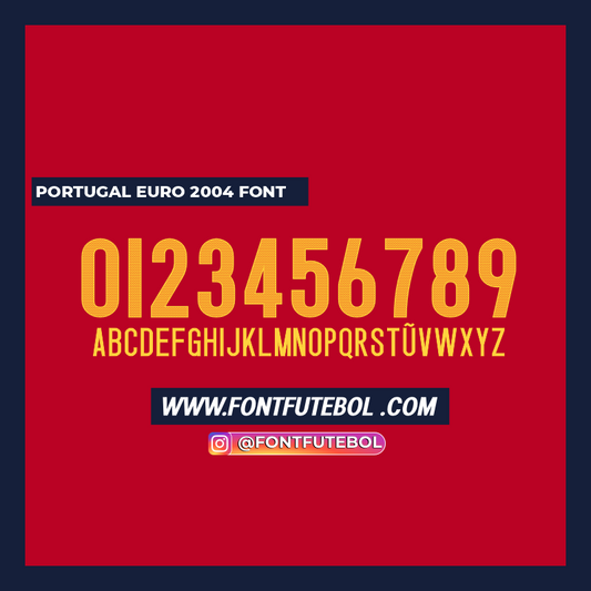 PORTUGAL EURO 2004 FONT