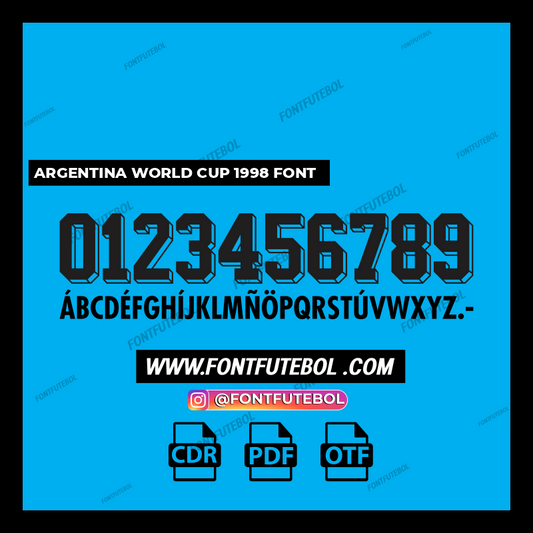 ARGENTINA WORLD CUP 1998 FONT