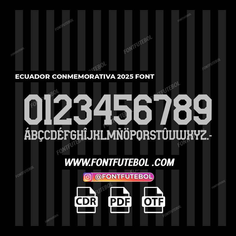ECUADOR CONMEMORATIVA 2025 FONT