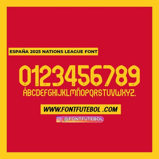 ESPAÑA 2025 NATIONS LEAGUE FONT
