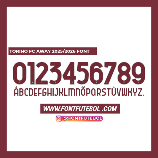 TORINO FC AWAY 2025/2026 FONT