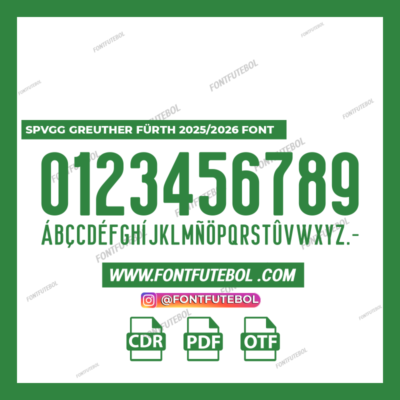 SPVGG GREUTHER FURTH 2025/2026 FONT