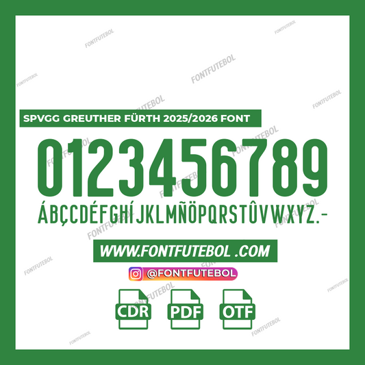 SPVGG GREUTHER FURTH 2025/2026 FONT
