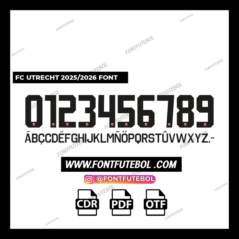 FC UTRECHT 2025/2026 FONT