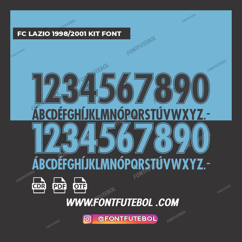 LAZIO 1998/2001 KIT FONT