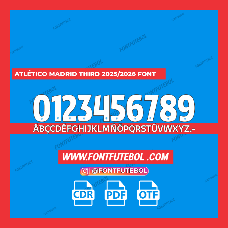 ATLÉTICO MADRID THIRD 2025/2026 FONT