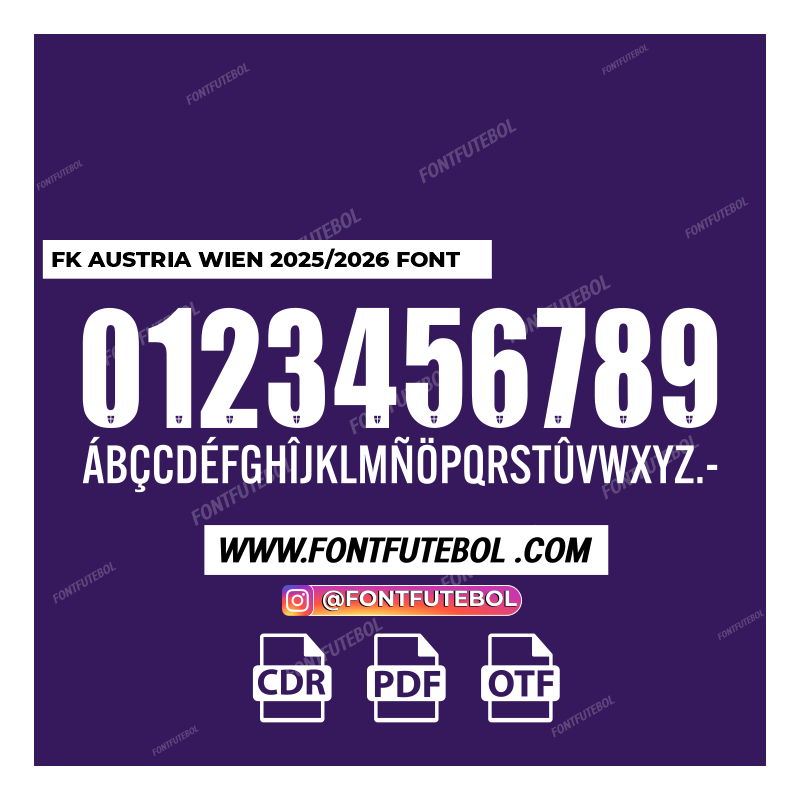 FK AUSTRIA WIEN 2025/2026 FONT
