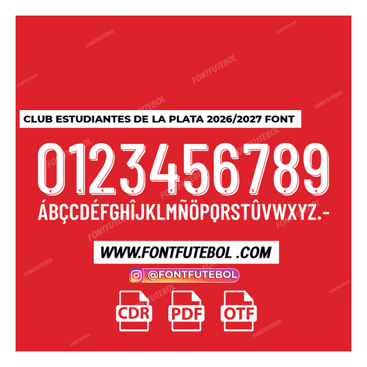 ESTUDIANTES DE LA PLATA 2026/2027 FONT