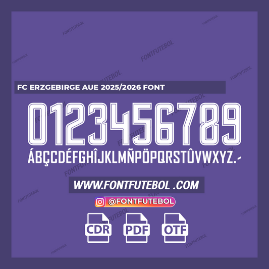 FC ERZGEBIRGE AUE 2025/2026 FONT
