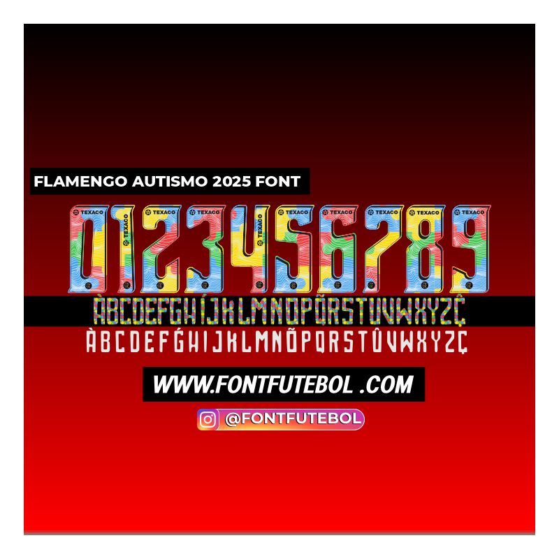 FLAMENGO AUTISM 2025 FONT