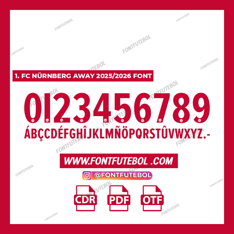 1. FC NURNBERG AWAY 2025/20526 FONT