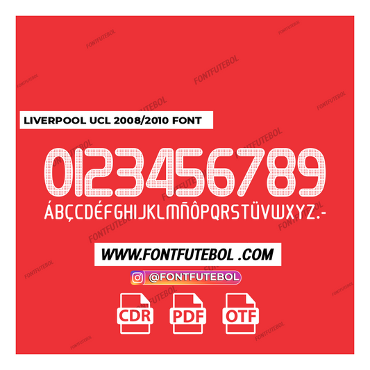 LIVERPOOL UCL 2008/2010 FONT